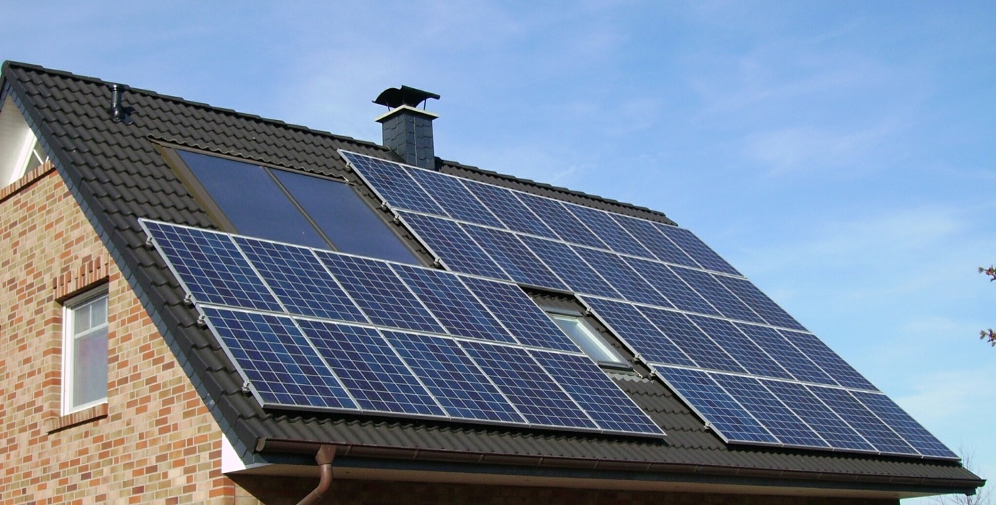 Solar panel critter guard mesh installed for wildlife prevention