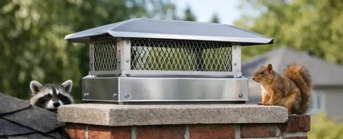 Chimney Cap Installation Stops Wildlife Entry