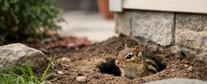 What to Do About Chipmunk Holes Around House
